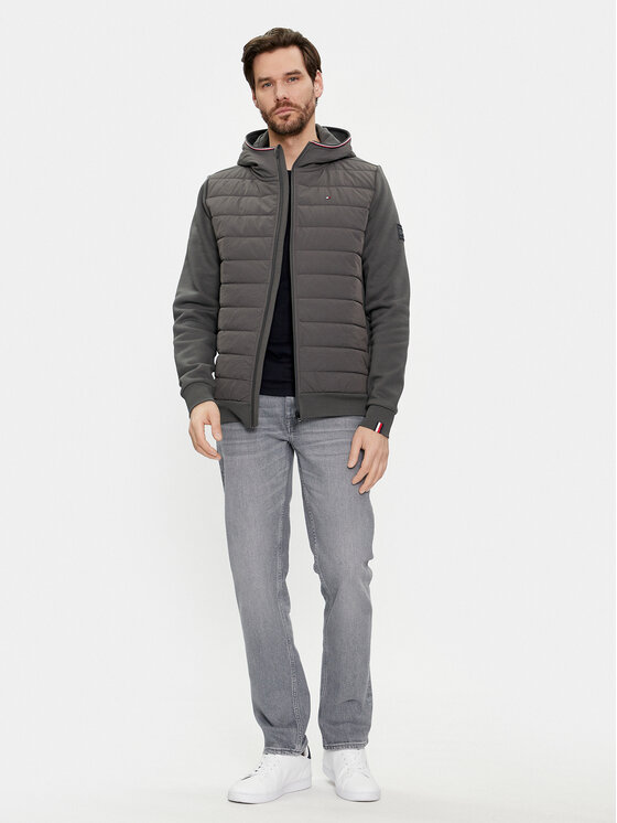 Tommy Hilfiger Tommy Hilfiger Jopa Mix Media MW0MW34211 Siva Regular Fit