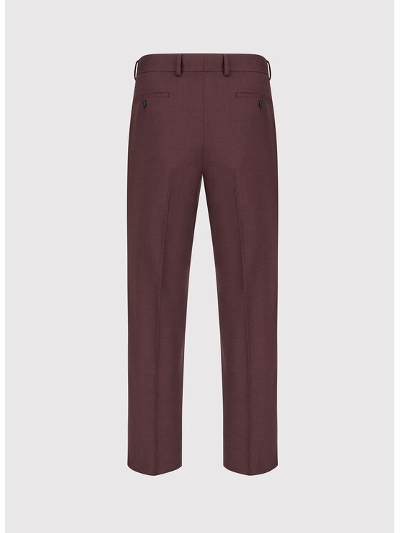 Pako Lorente Pako Lorente Spodnie garniturowe P26WF-6G-008 Bordowy Regular Fit