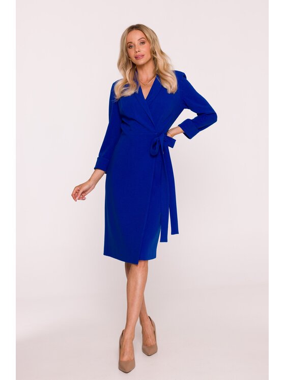 Stylove Stylove Sukienka wieczorowa S415 Niebieski A-Line Fit