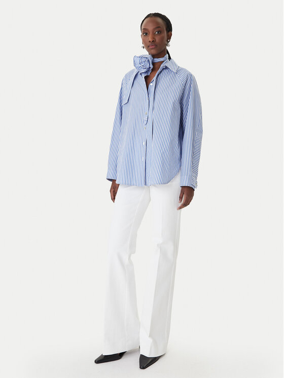 Marella Marella Džinsi Esodo 2613131034 Balts Flare Fit