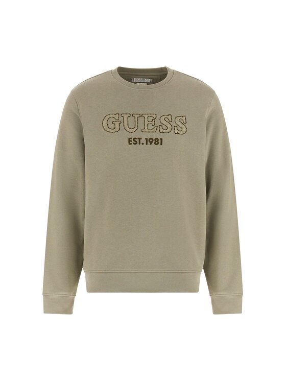 Guess Guess Bluza 176809 Zielony Classic Fit