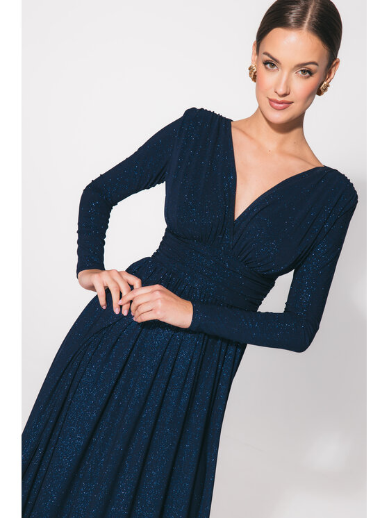 Aurora Aurora Večerní šaty Adelle Tmavomodrá Feminine Fit