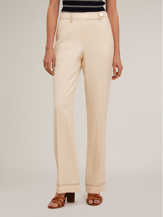 Motivi Motivi Pantaloni di tessuto P539Q103942N002 Écru Over Fit