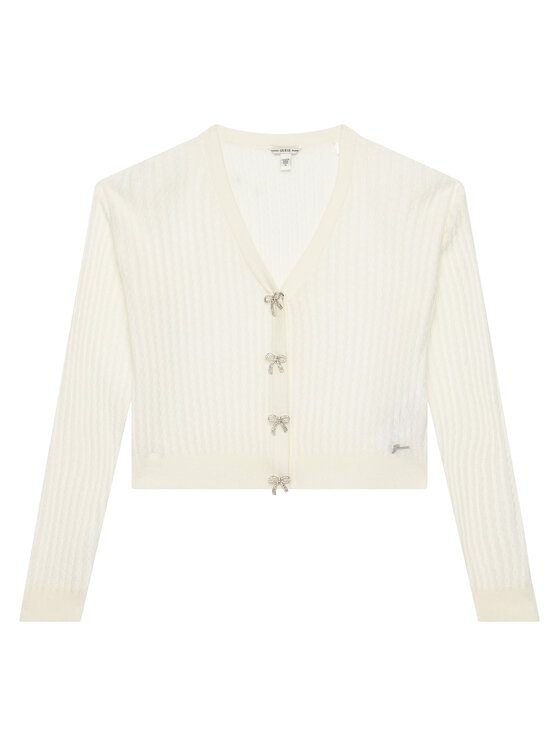 Guess Guess Cardigan J6RR11 Z4530 Alb Regular Fit