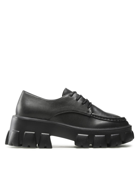 Pantofi Pieces Pcradi Cleated Apron Shoe 17129299 Black
