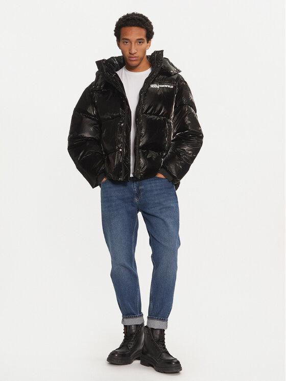 Karl Lagerfeld Jeans Karl Lagerfeld Jeans Μπουφάν χειμωνιάτικο 246D1505 Μαύρο Regular Fit