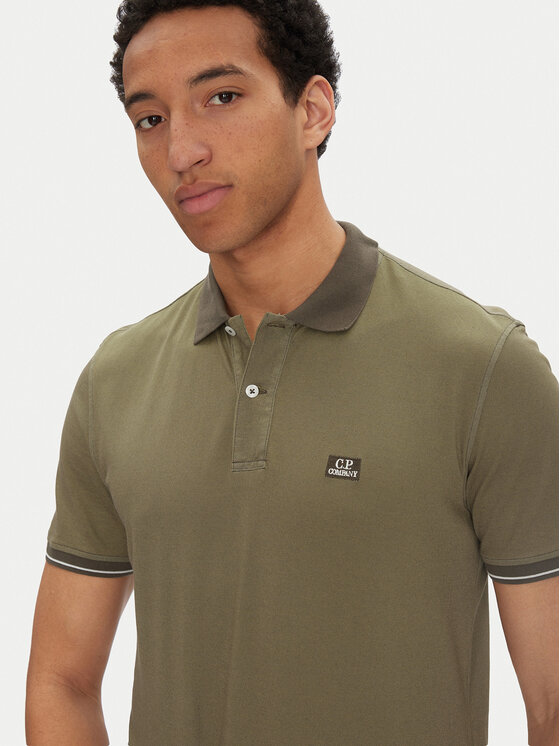 C.P. Company C.P. Company Polo 18CMPL130A006263G Zielony Regular Fit