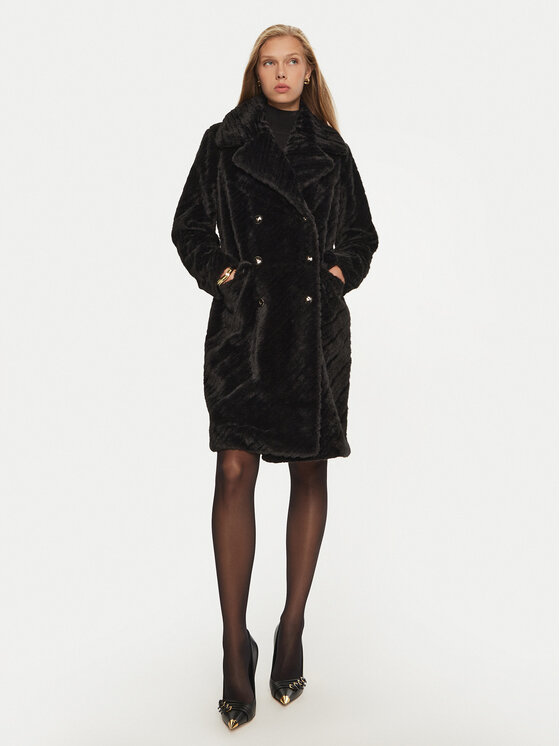 Fracomina Fracomina Pelliccia FR24WC4003O44501 Nero Regular Fit