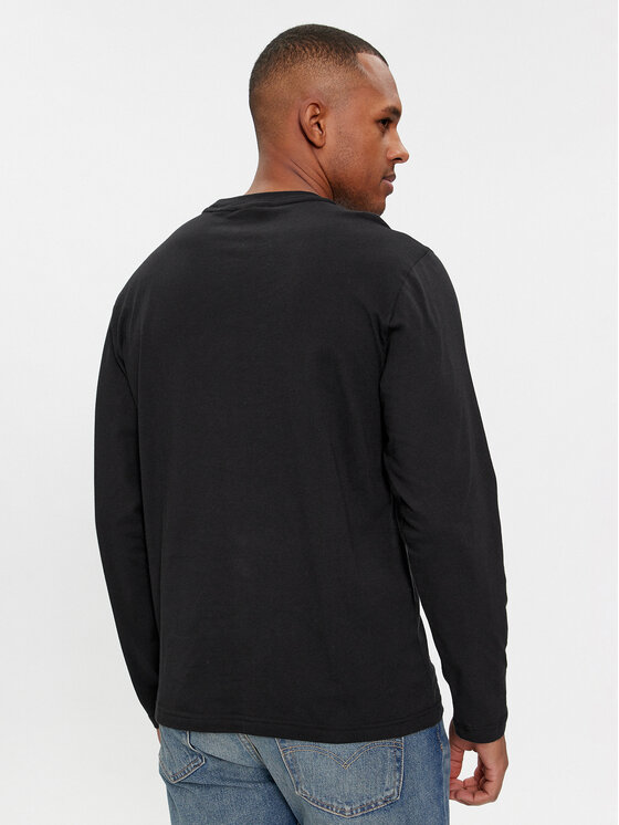 Calvin Klein Calvin Klein Pikkade varrukatega T-särk Logo K10K112891 Must Regular Fit