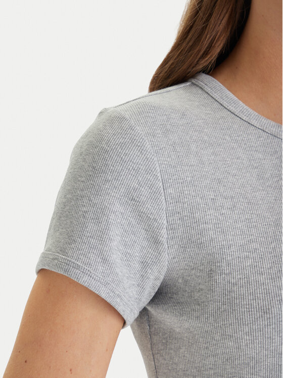 Calvin Klein Jeans Calvin Klein Jeans Ежедневна рокля Monologo Baby LV047F241G Сив Slim Fit