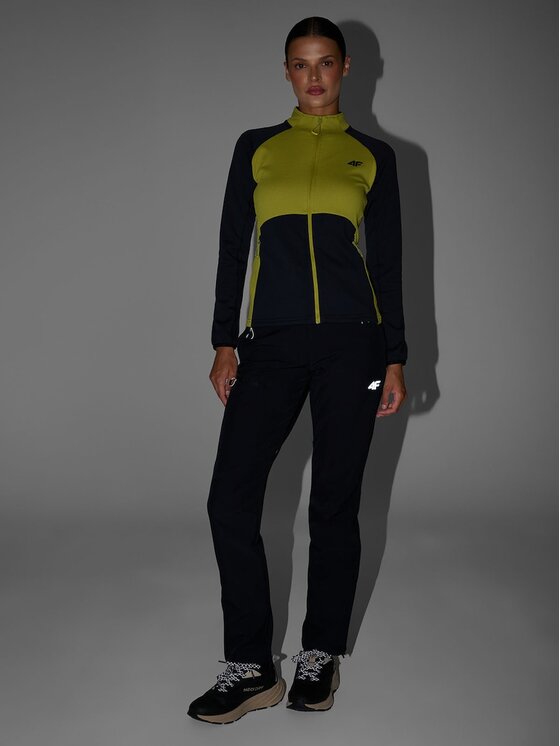 4F 4F Spodnie outdoor INBETWEEN TRAIL Czarny Regular Fit
