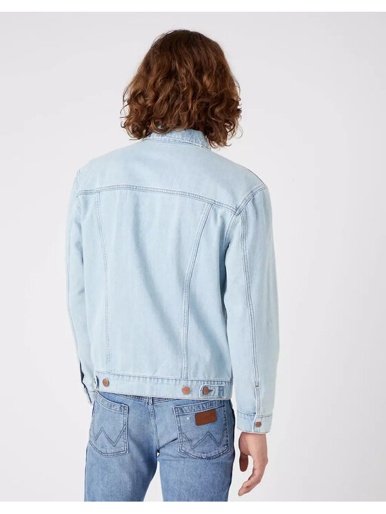 Wrangler Wrangler Kurtka jeansowa Anti Fit Jacket Niebieski Regular Fit