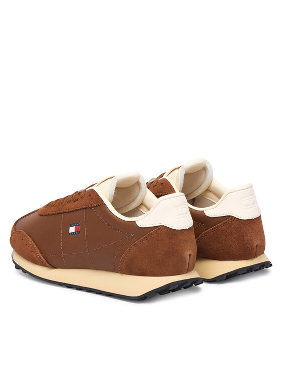 Tommy Jeans Tommy Jeans Tenisice Retro Runner Archive Ltr EN0EN03097 Smeđa