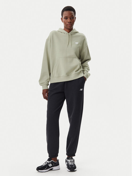 New Balance New Balance Majica dugih rukava WT41507 Zelena Relaxed Fit