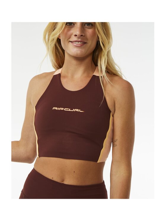 Rip Curl Rip Curl Top Rss Revival Crop Fioletowy Performance Fit