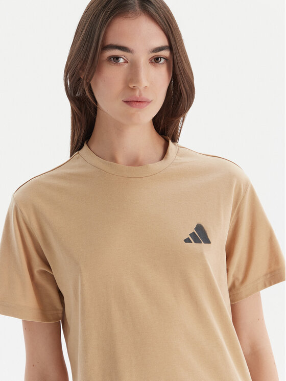 adidas adidas T-Shirt City Tech Summer Graphic JV8600 Béžová Regular Fit