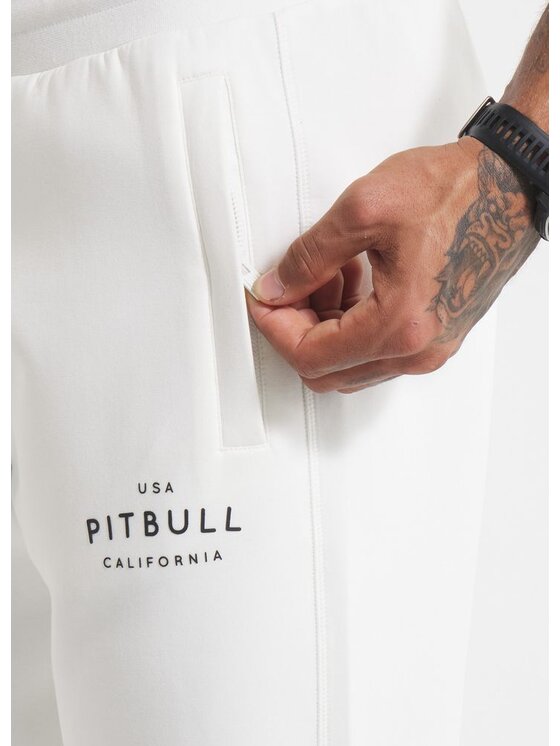 PITBULL PITBULL Spodnie dresowe SAMPSON Biały Regular Fit