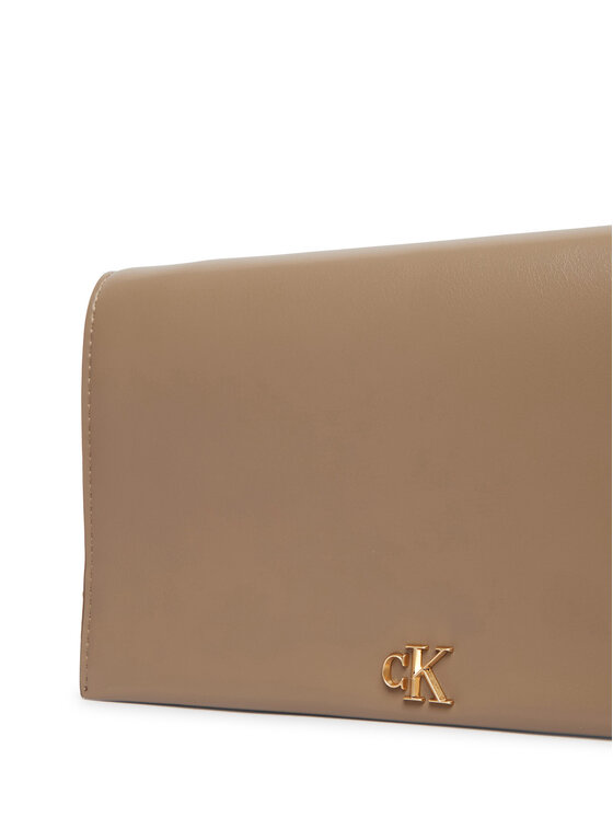 Calvin Klein Calvin Klein Ročna torba Ck Wallet On Chain LV04F3319G Bež
