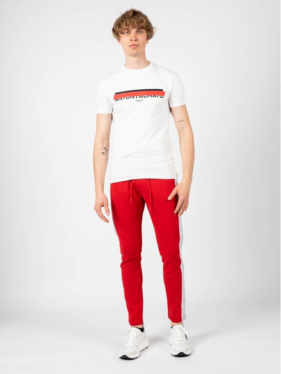 Antony Morato Antony Morato Kalhoty z materiálu MMFP00276-FA150048 Červená Regular Fit