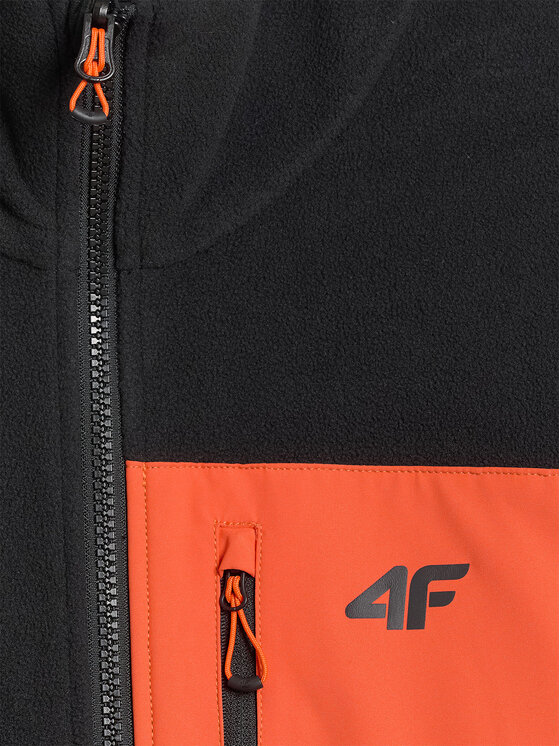 4F 4F Kurtka wielofunkcyjna HALNY Czarny Regular Fit