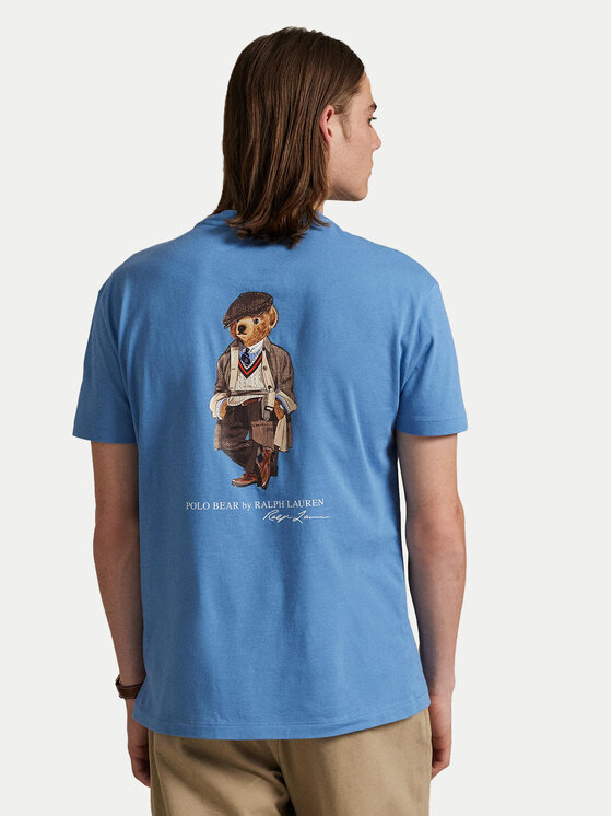 Polo Ralph Lauren Polo Ralph Lauren Tričko 710P00084001 Modrá Custom Slim Fit