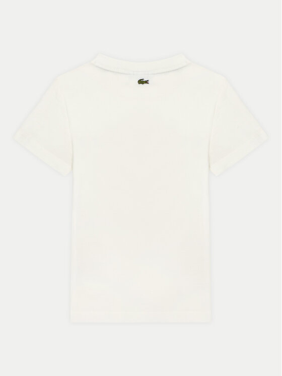 Lacoste Lacoste Футболка TJ3003 Écru Regular Fit