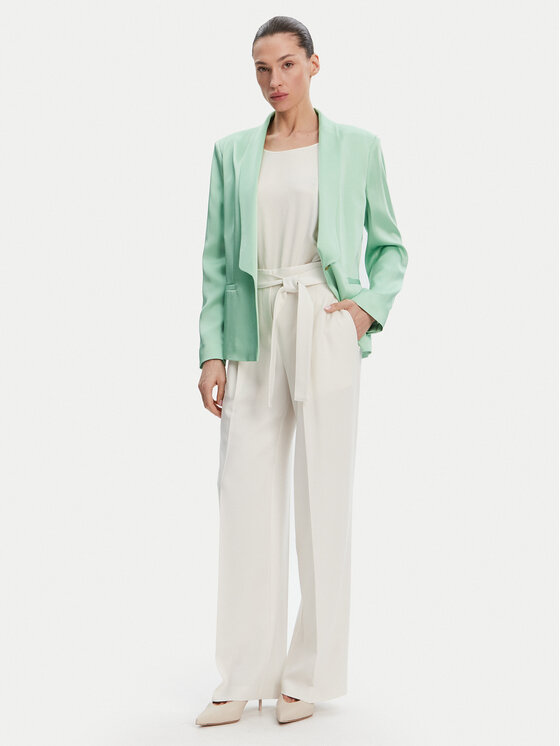 BOSS BOSS Szövet nadrág Tapiana 50479405 Ekru Relaxed Fit