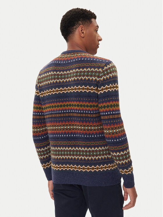 Barbour Barbour Светр Case Fair MKN1027NY72 Cиній Regular Fit
