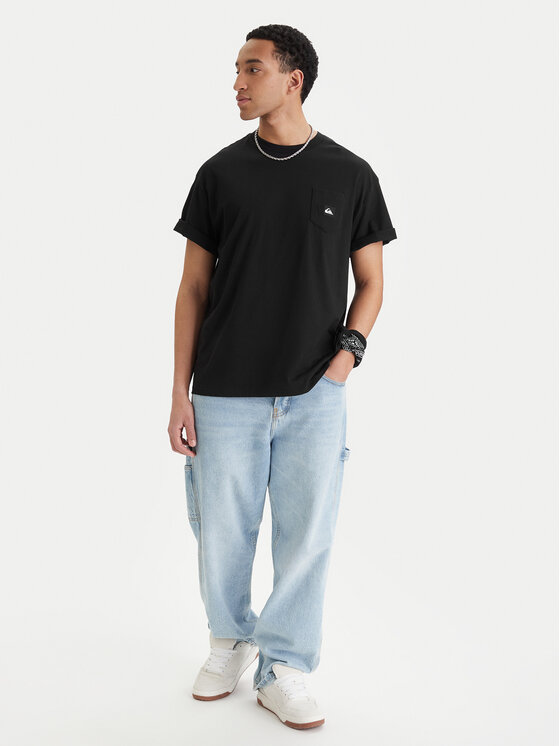 Quiksilver Quiksilver Tricou Salt Water EQYZT08205 Negru Comfort Fit
