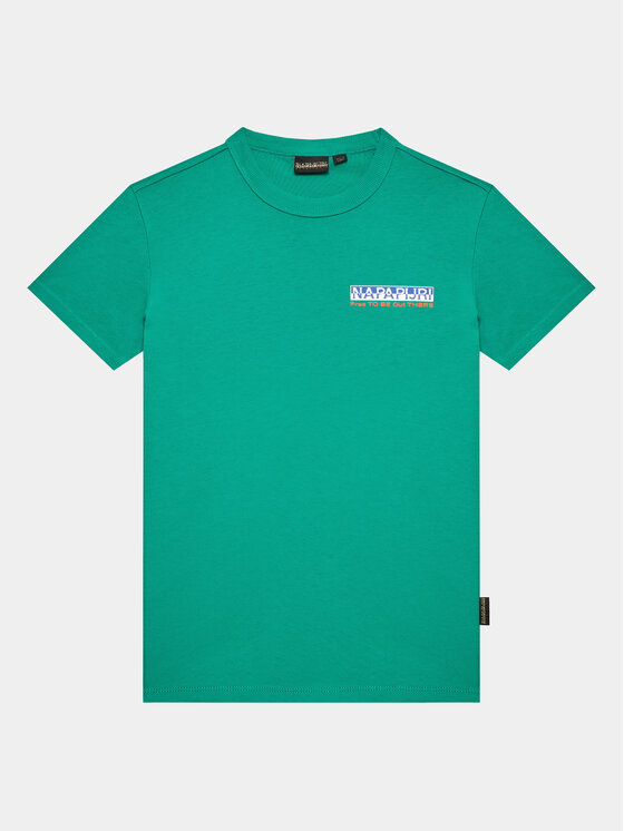 Napapijri Tricou NP0A4HGN S Verde Regular Fit