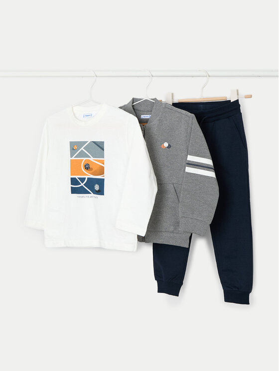 Mayoral Set hanorac, bluză și pantaloni 4880 Colorat Regular Fit