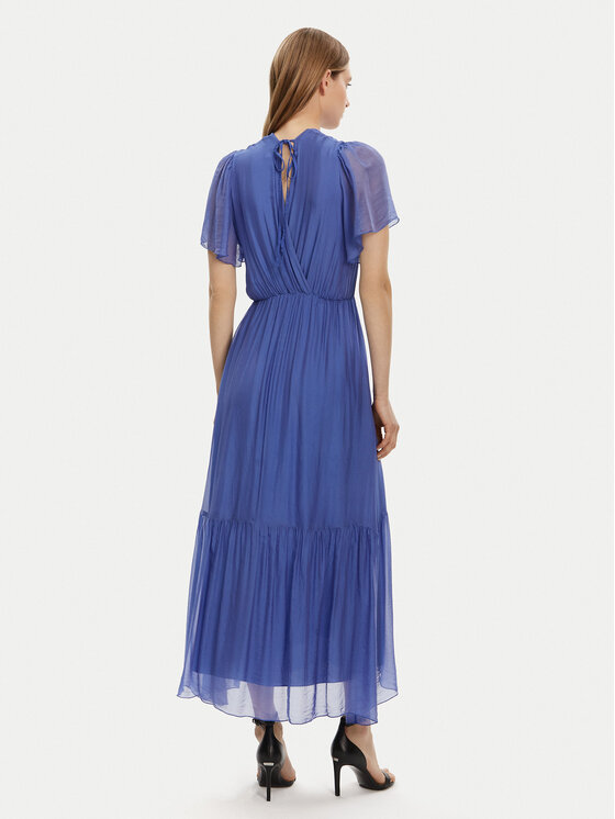 Haveone Haveone Poletna obleka AFF-N006 Modra Loose Fit