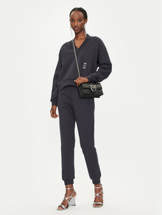 PINKO Pinko Μπλούζα Felpa 103724 A23C Σκούρο μπλε Regular Fit