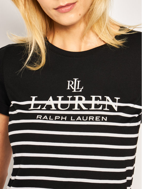Lauren Ralph Lauren Lauren Ralph Lauren Tricou Sp20 1 200787059 Negru Regular Fit