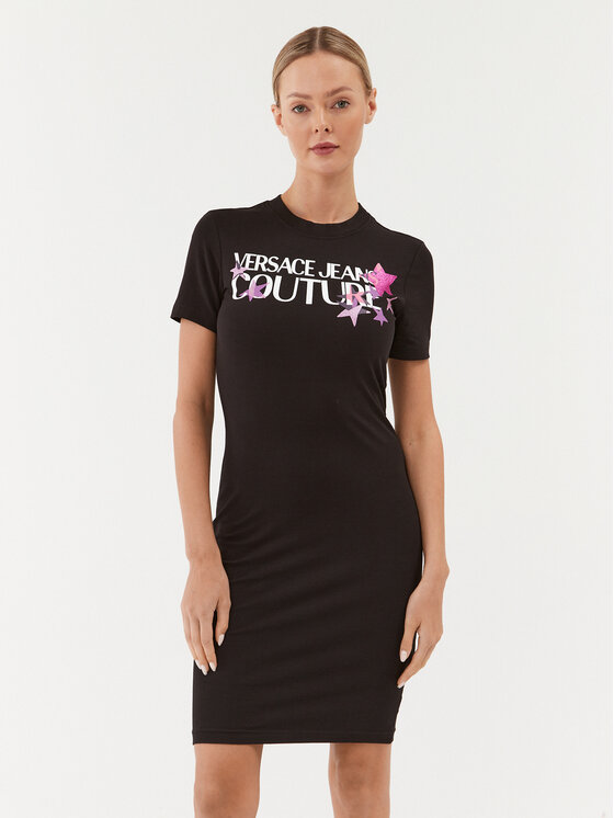 Versace Jeans Couture Versace Jeans Couture Igapäevane kleit 75HAOT20 Must Regular Fit