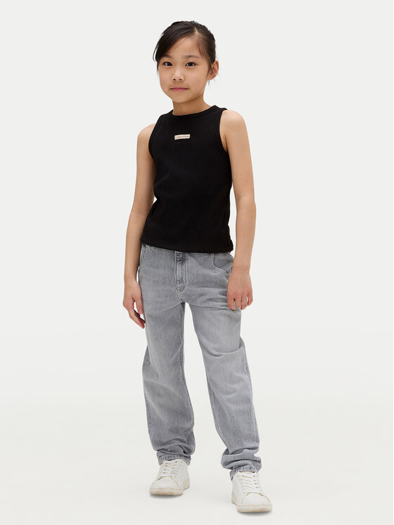 Calvin Klein Jeans Calvin Klein Jeans Jeans hlače IG0IG02607 M Mornarsko modra Wide Leg