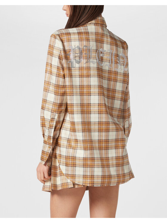PHILIPP PLEIN PHILIPP PLEIN Koszula 22561 Różowy Fitted Fit