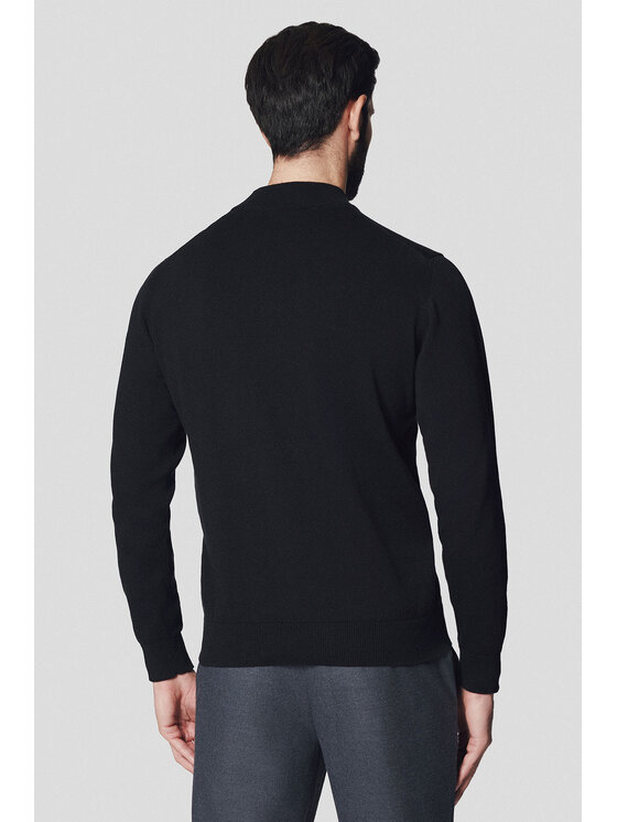 Lancerto Lancerto Sweter Svein SW073224000075 Czarny Regular Fit
