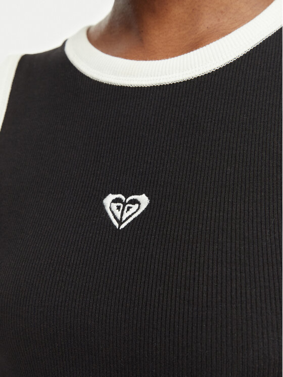 Roxy Roxy Ikdienas kleita Iconic Days ERJKD03547 Melns Slim Fit