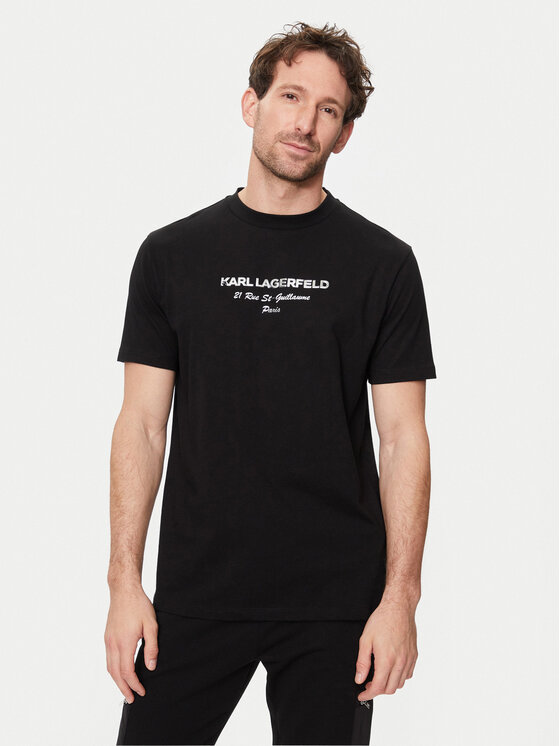 KARL LAGERFELD KARL LAGERFELD T-Shirt 755056 542224 Černá Regular Fit