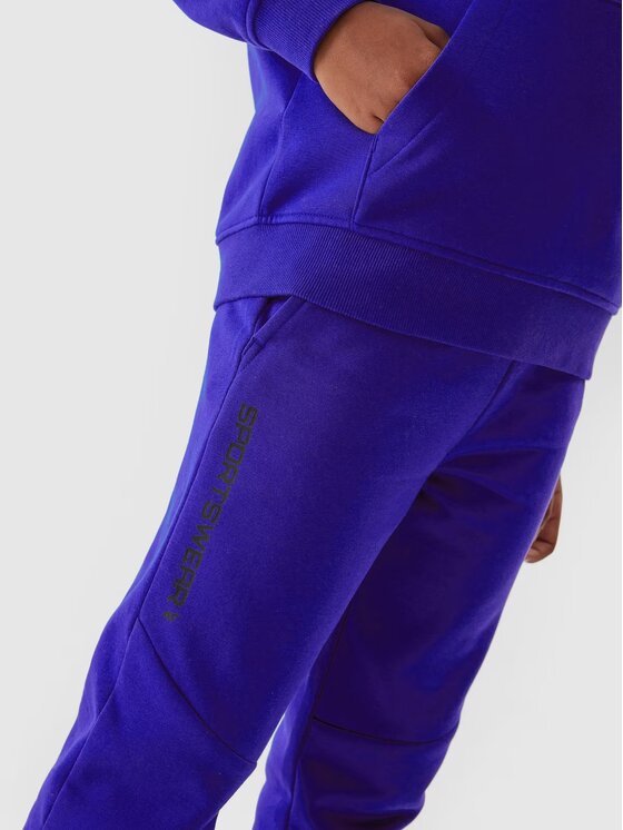 4F 4F Pantaloni da tuta 4FJRAW23TTROM680-36S Blu Regular Fit