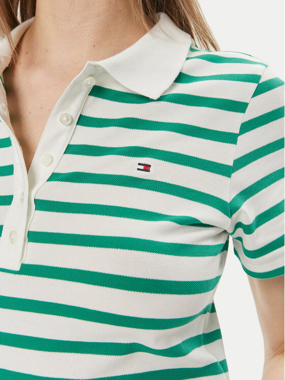 Tommy Hilfiger Tommy Hilfiger Polo 1985 WW0WW39530 Zelena Slim Fit