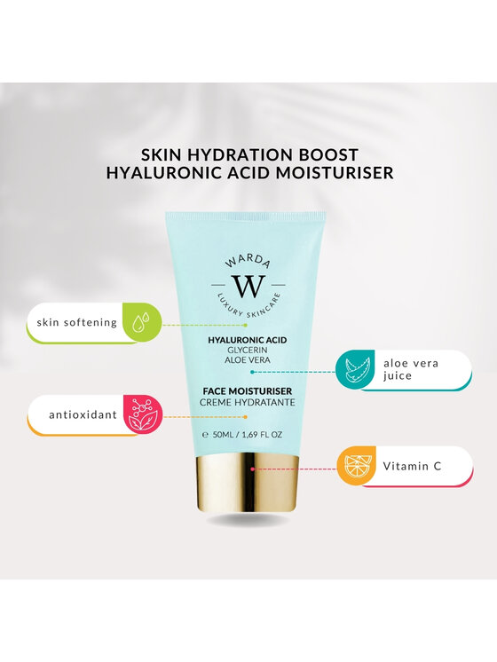 Warda Skincare Warda Skincare KREM NAWILŻAJĄCY Z KWASEM HIALURONOWYM Krem na dzień