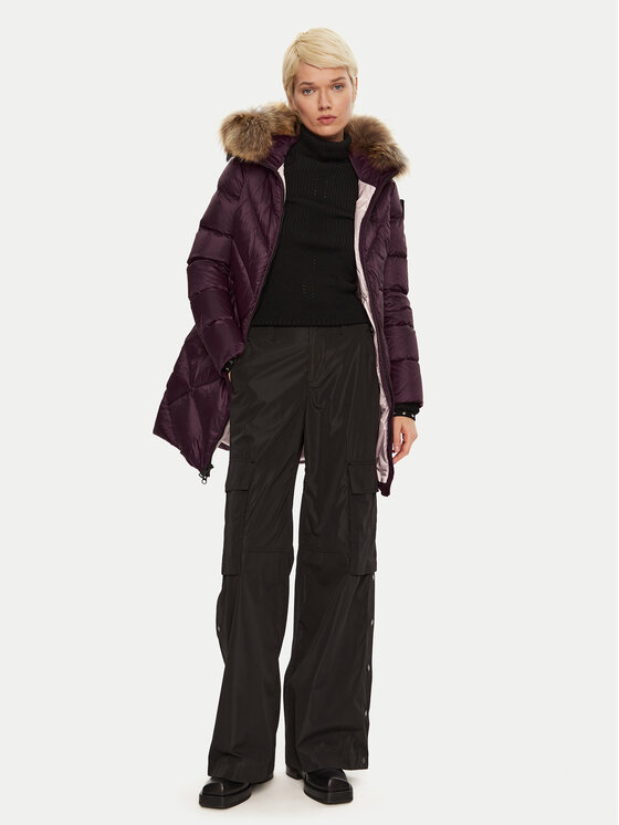 Blauer Blauer Pehelykabát 24WBLDK03052 Bordó Regular Fit