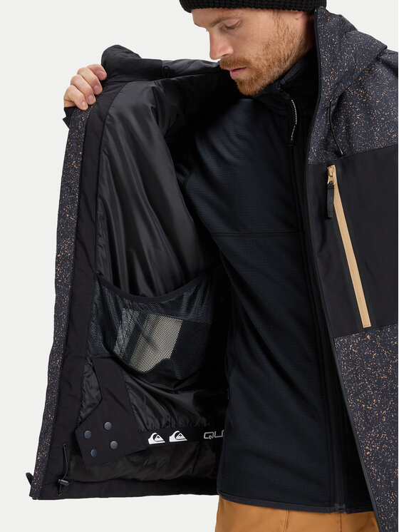 Quiksilver Quiksilver Jakna za snowboard Sycamore Printed EQYTJ03514 Črna