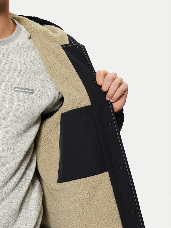 Quiksilver Quiksilver Μπουφάν μεταβατικό Rain Cloud EQYJK04110 Μαύρο Regular Fit