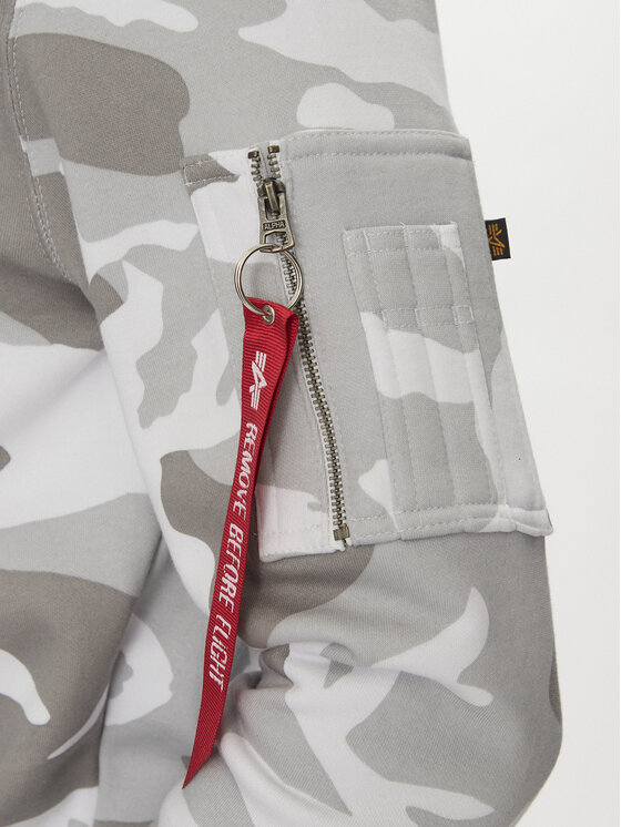 Alpha Industries Alpha Industries Суитшърт Back Print 178318 Сив Regular Fit