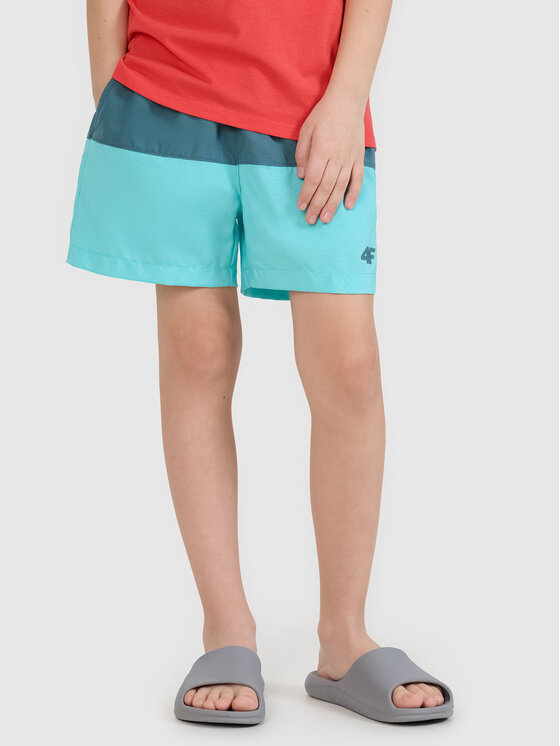 4F 4F Sportovní kraťasy VIBRANT WARMTH Tyrkysová Regular Fit
