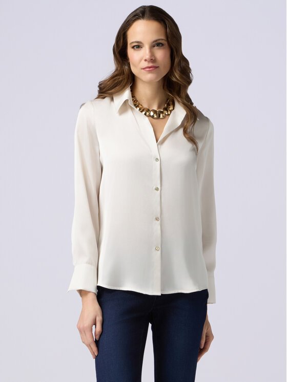 Oltre Oltre Koszula 5374R202939N011 Biały Regular Fit
