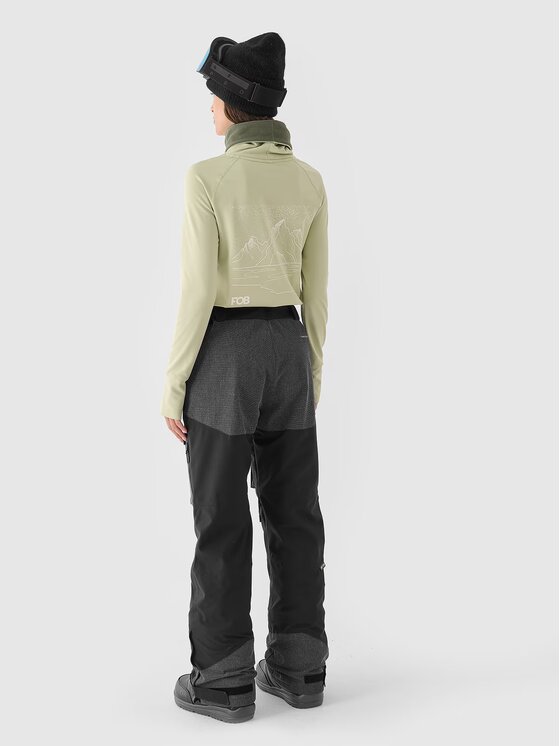 4F 4F Pantaloni da snowboard 4FWAW24TFTRF701-20S Nero Regular Fit